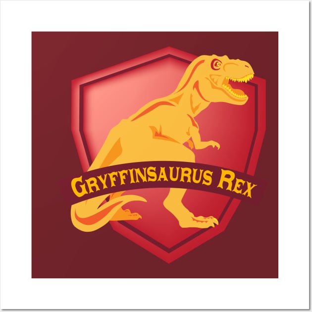 Mesozogwarts Gryffinsaurus Rex Wall Art by KimbasCreativeOutlet